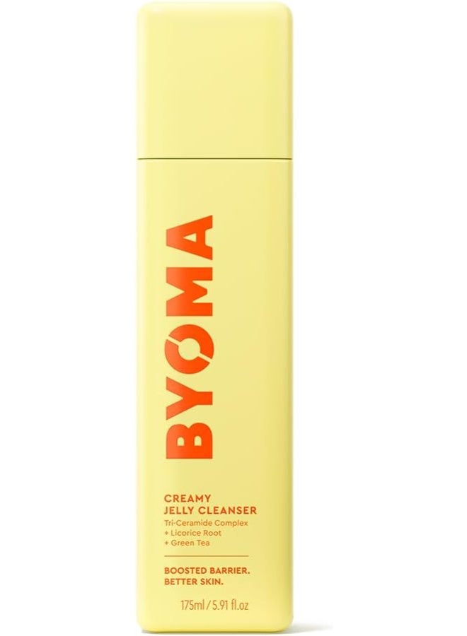 BYOMA Creamy Jelly Cleanser (175ml) Hydrating Facial Cleanser for Skin Barrier Repair -Tri-Ceramide Face Wash for All Skin Types - Gently Removes Makeup and Excess Oil - Image 1